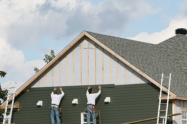 Professional Emergency Siding Repair technician working in Chester, MD